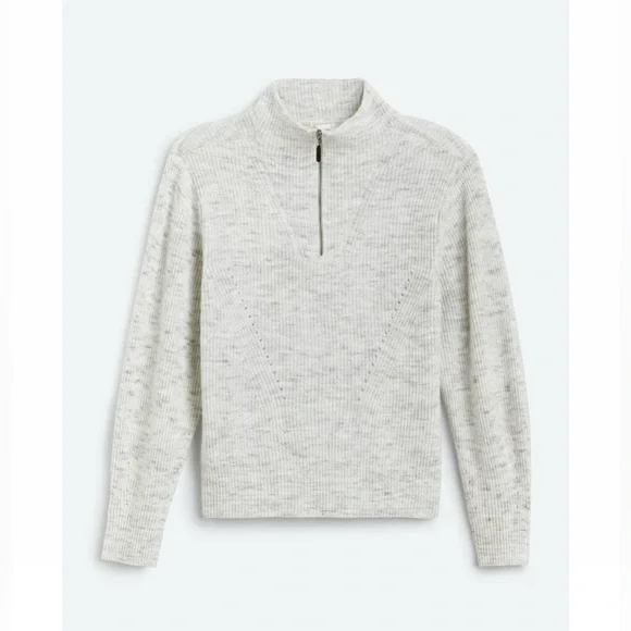 Quarter Zip Pointelle Sweater - Picture 9 of 9